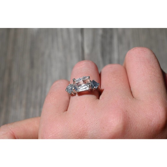 Montana sapphire ring, alternative engagement rings size 3 4 5 6 7 8 9 1… - Picture 6 of 8